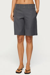 Grommet Low Rise Bermuda Shorts