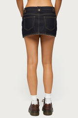 Noura Denim Mini Skirt