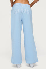 Edikted Core Stripey Wide Leg Joggers