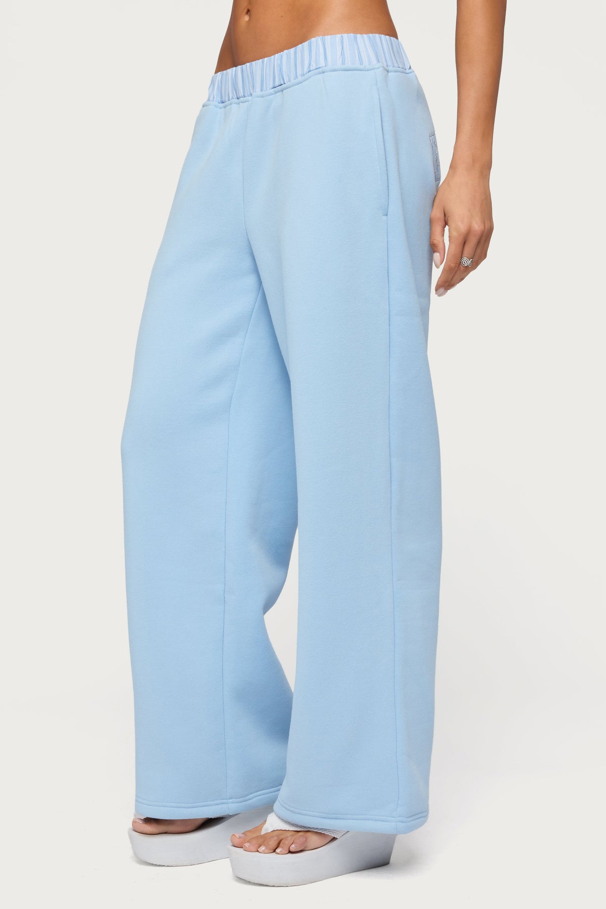 Edikted Core Stripey Wide Leg Joggers