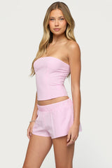 Amaliah Striped Strapless Corset