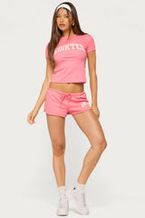 Sporty Babe Edikted Micro Shorts