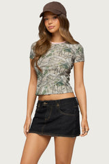 Alaia Contrast Camo T Shirt