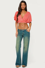 Candela V Neck Crop Top