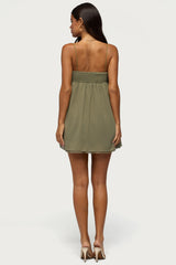 Ariellah Chiffon Babydoll Mini Dress
