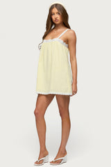 Hipla Contrast Lacey Cotton Dress