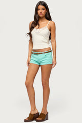 Jagger Low Rise Denim Shorts