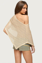 Alanna Sheer Sequin Poncho