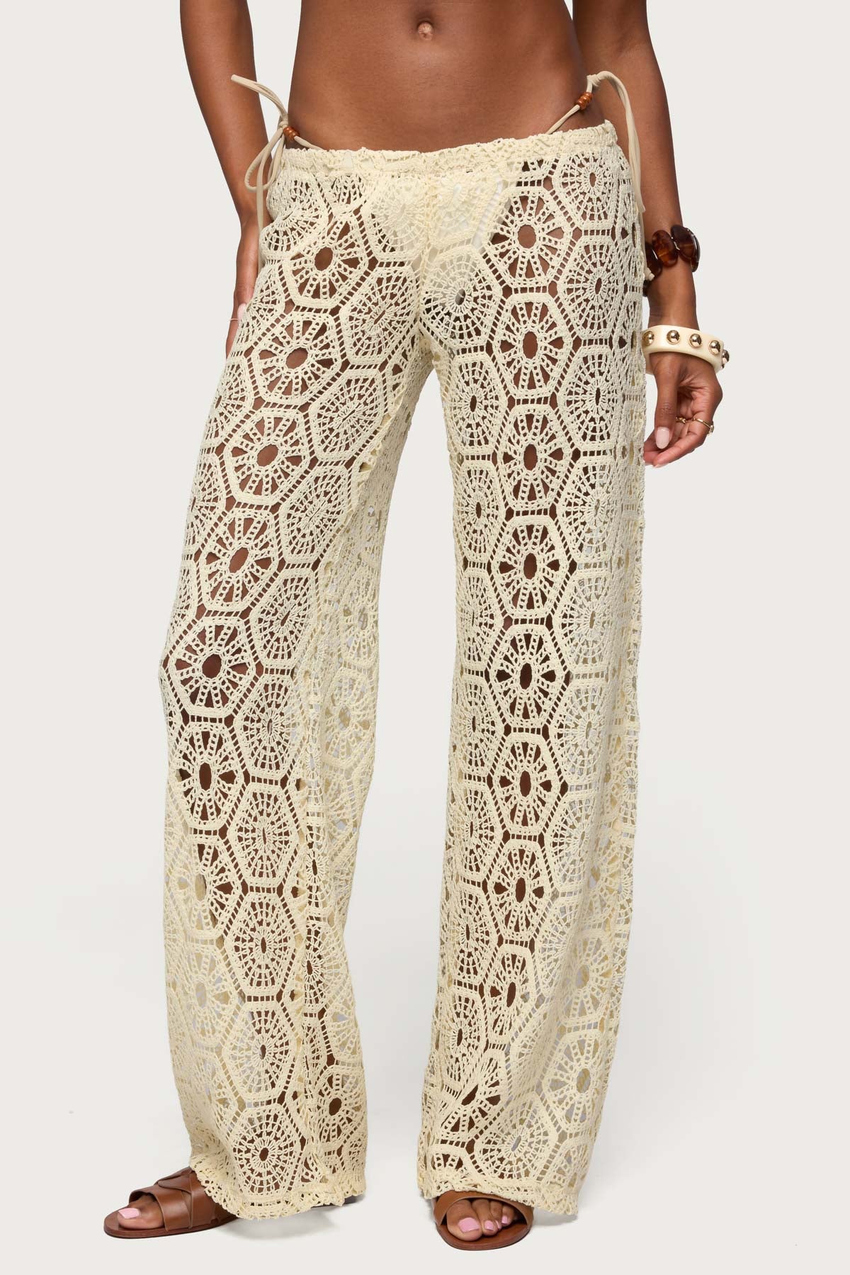 Amrita Baggy Crochet Trousers