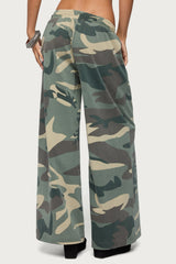 Allen Camo Wide Leg Joggers