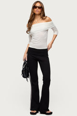 Thais Foldover Backless Top