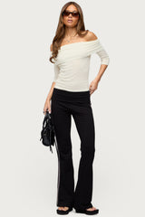 Thais Foldover Backless Top