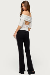 Thais Foldover Backless Top