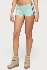 Yolenna Contrast Stripe Micro Shorts