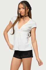 Ilana V Neck Babydoll Top
