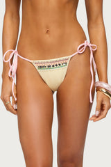 Tarah Beaded String Bikini Bottom