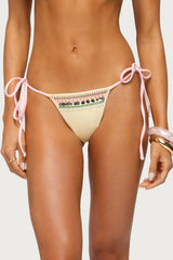 Tarah Beaded String Bikini Bottom