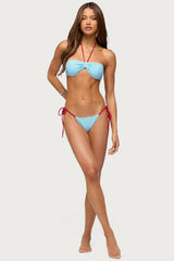 Leni Contrast Bandeau Bikini Top