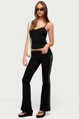 Yolena Ribbed V Neck Tank Top