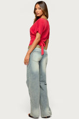 Maevie Ruched Waist Top