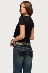 Vanie Deep Cowl Neck Top
