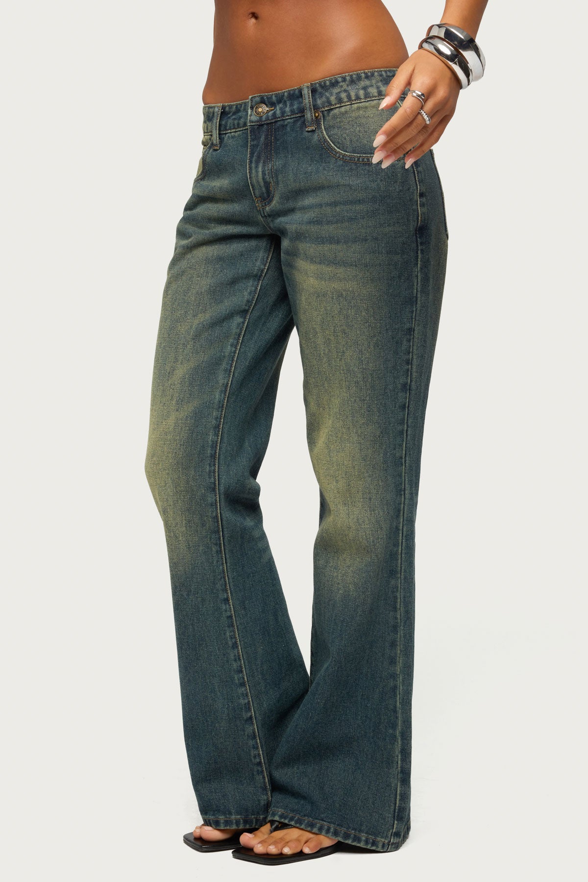 Shirili Low Rise Flared Jeans