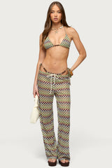 Mindee Zigzag Knitted Trousers