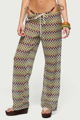 Mindee Zigzag Knitted Trousers
