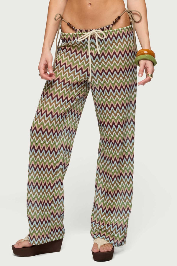 Mindee Zigzag Knitted Trousers