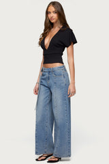 Mundy Deep V Neck Top