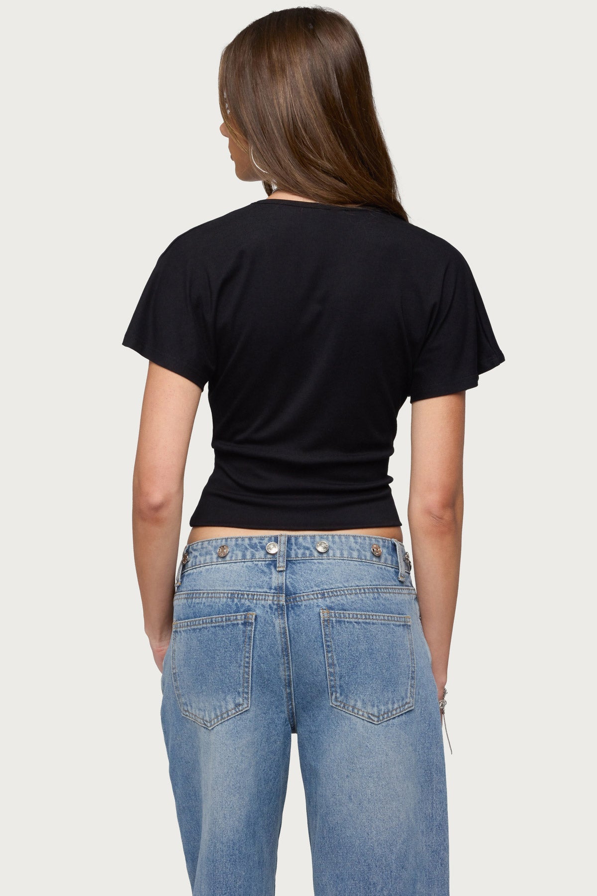 Mundy Deep V Neck Top