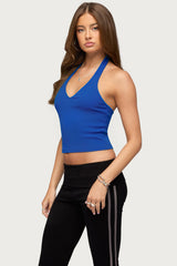 Vespera V Neck Halter Top