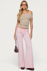 Poppy Foldover Wide Leg Trousers