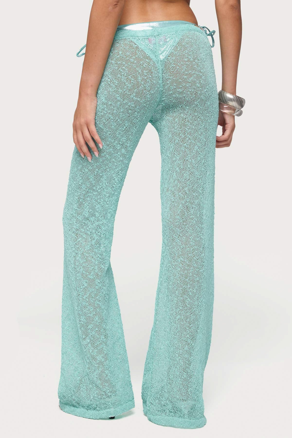 Bena Textured Knit Flared Trousers