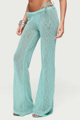 Bena Textured Knit Flared Trousers