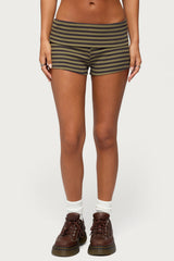 Jody Striped Foldover Shorts