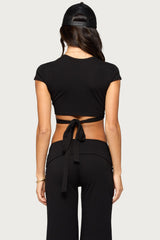 Laverne Wrap Crop Top