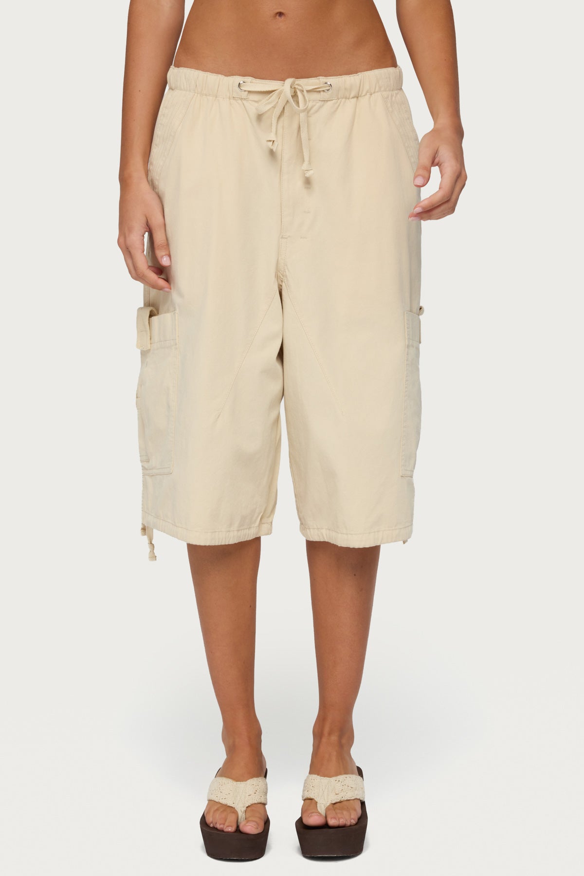 Azul Oversized Cargo Bermuda Shorts