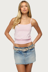 Hazelina Striped Tank Top