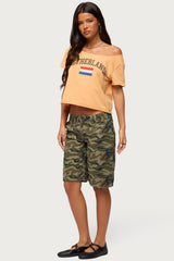 Netherlands Off Shoulder T Shirt