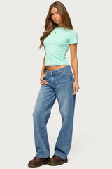 Breslin Low Rise Straight Leg Jeans