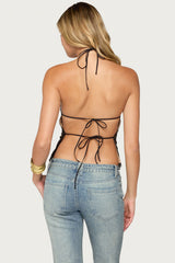 Yanitza Lace Halter Top