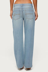 Cresida Low Rise Straight Leg Jeans