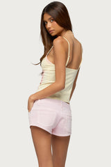 Conry Tie Front Floral Tank Top