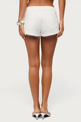 Gia Gem Low Rise Micro Denim Shorts
