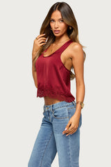 Onie Lacey Satin Effect Tank Top