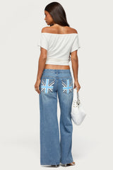UK Cutie Low Rise Baggy Jeans