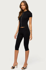Vanessa Knit Capri Trousers