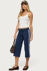 Zanele Side Stripe Capri Joggers