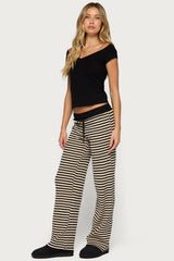 Helene Straight Leg Waffle Trousers